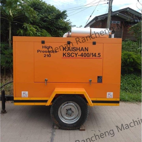 KSCY-400/14.5K Compresseur d'air à vis portable diesel de 400 cm3 avec moteur Cummins