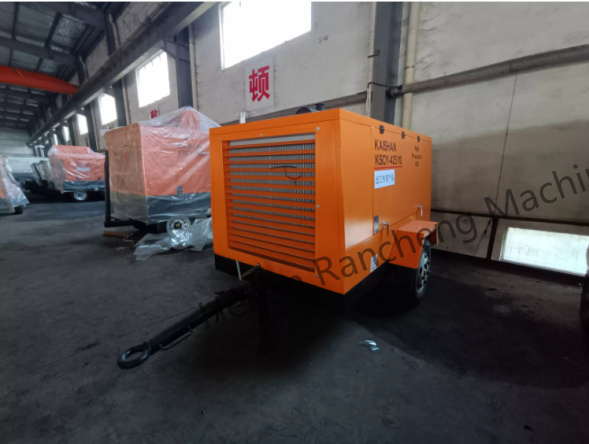 KSCY-400/14.5K Compresseur d'air à vis portable diesel de 400 cm3 avec moteur Cummins
