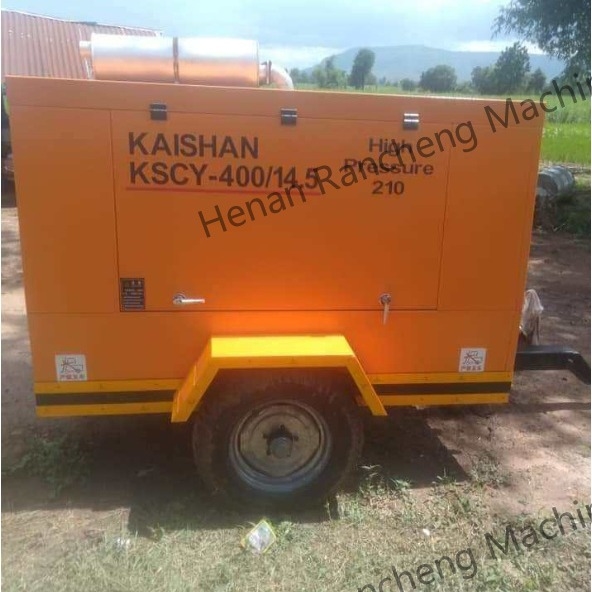 KSCY-400/14.5K Compresseur d'air à vis portable diesel de 400 cm3 avec moteur Cummins