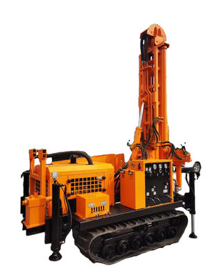 150m de profondeur Crawler marchant de l'eau puits machine de forage de la plate-forme avec 42KW moteur diesel
