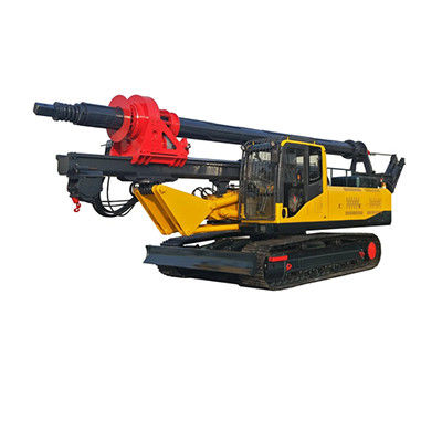 Forage de puits d'eau rotatif monté sur une rampe de forage de 35 m de profondeur