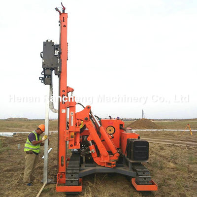 RC260Y Machine de perçage de piles Photovoltaïque Crawler Hydraulique hélicoïdale pilote de piles solaires