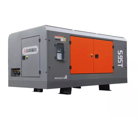 Pression de travail de 24 bar Compresseur d' air de forage 295 kW Puissance 30 m3 / min Capacité