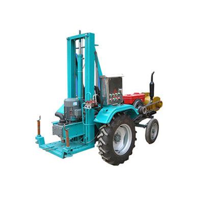 Machine de forage de forage à 150 m de profondeur 30 kW Tracteur à quatre roues Rig de forage de puits d'eau