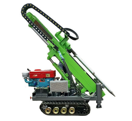 Crouleur en caoutchouc monté pilote de pile solaire 25HP moteur diesel 30m profondeur de pile