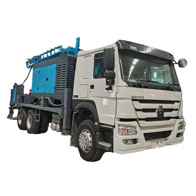 Machine de forage de puits d'eau à moteur diesel de 129 chevaux 450 m Profondeur de forage 500 mm Dia