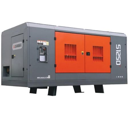 Compresseur d'air S125D avec moteur Cu-mmins de 410 kW pour forage de 300 à 400 m