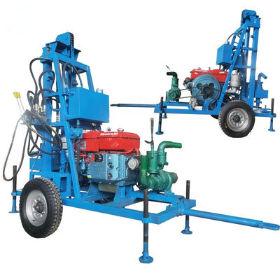 Machine de forage hydraulique de puits portatif de 150 m