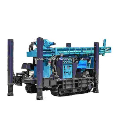 Machine de forage de puits d'eau à haute performance de 350 m de profondeur de forage montée sur un gratte-ciel avec un moteur Yuchai de 91 kW