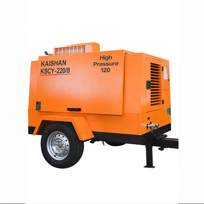 Kaishan Kscy-220/8 55kw 75HP Compresseur d'air à vis portable diesel