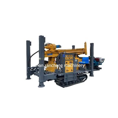 Forage de puits hydrauliques à rampe hydraulique de 200 m de profondeur avec moteur diesel de 58 kW