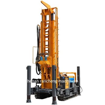 Machine de forage de puits d'eau montée à 1000 m de profondeur avec moteur de 197 kW