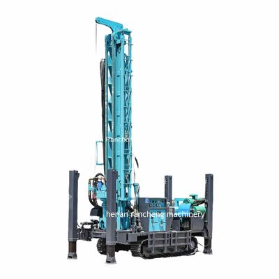 Profondeur maximale de 300 m de diamètre de 350 mm Machine de forage de puits d'eau montée sur un ramper