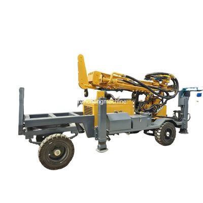 RCF220W Machine de forage hydraulique à roue montée sur puits d'eau avec moteur diesel de 65 kW