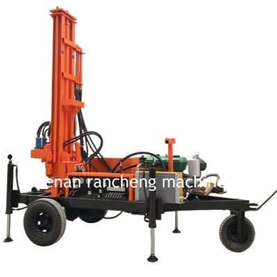 Machines de forage de puits hydrauliques montées sur une remorque de 150 m avec moteur diesel de 32 ch