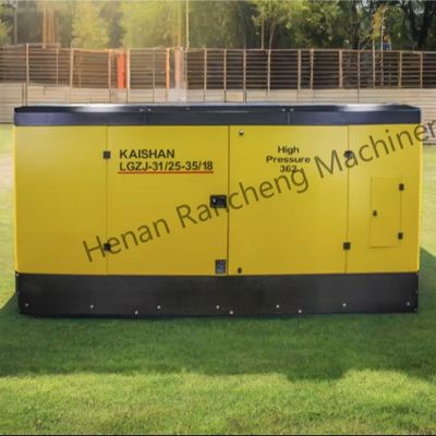 Compresseur d'air à vis diesel de 25 bar 1107 cm3 pour puits d'eau avec 400 ch Yuchai