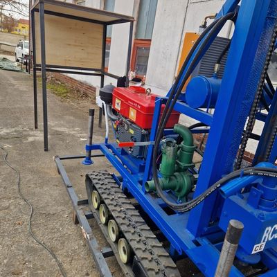 Machine de forage portable de puits d'eau de 160 m alimentée par un moteur de 35 ch