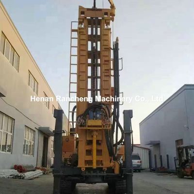Machine de forage de puits hydraulique à chenille de 1000 m Pneumatique avec moteur diesel