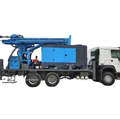 280 m de profondeur camion monté sur une plateforme de forage de puits d'eau moteur de véhicule de charge de 210 ch
