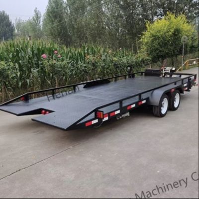 5t 5m*2,2m Plateforme de camionnage semi-remorque Arbre de chargement
