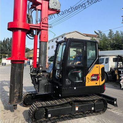 Mini-foreuse hydraulique rotative pour pieux, profondeur 10 m, moteur diesel Kubota, poids 9,3 T