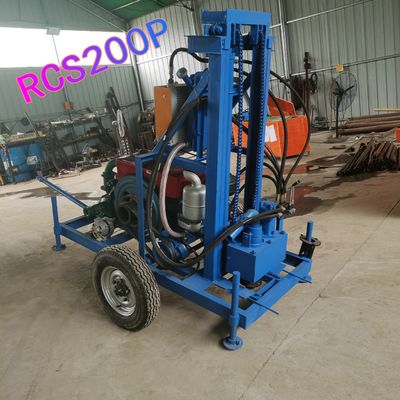 150m 16,2Kw Diesel à vis entièrement automatique à fil de fer Machine de forage portable de puits d'eau