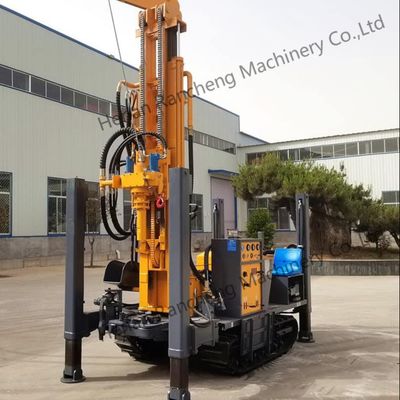 Foreuse hydraulique sur chenilles pour puits d'eau de 800 m de profondeur avec moteur Cummins 154 kW