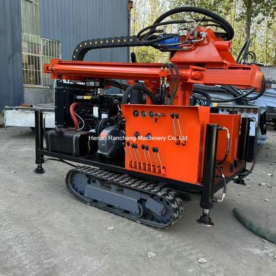 Machine de forage de puits d'eau de petite taille sur chenilles en caoutchouc RCS200C, profondeur maximale 200m
